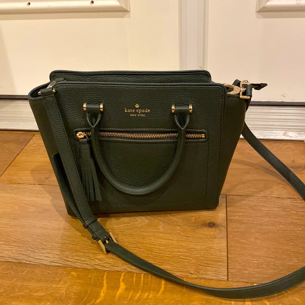 Kate Spade NWT dark green Allyn bag